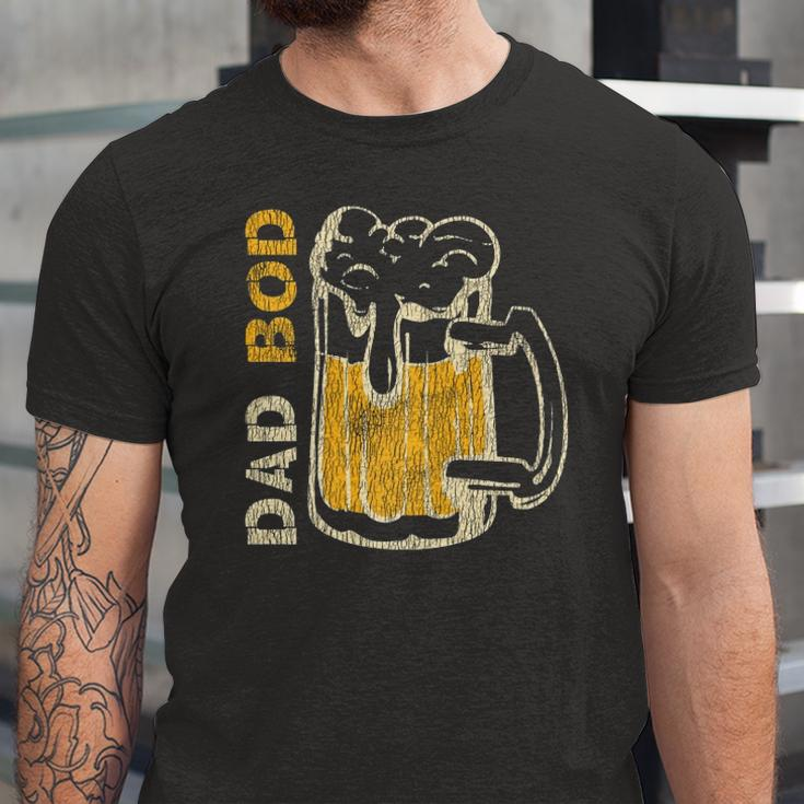 Vintage Its Not A Dad Bod Its Father Dad Figure Drinking Jersey T-Shirt