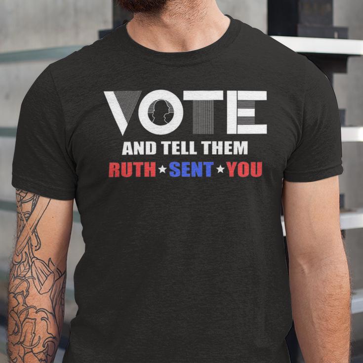 Vote Tell Them Ruth Sent You 32 Shirt Unisex Jersey Short Sleeve Crewneck Tshirt