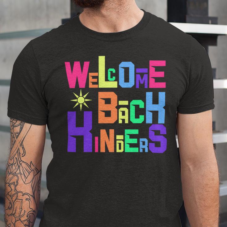 Welcome Back To School Kinders 486 Shirt Unisex Jersey Short Sleeve Crewneck Tshirt