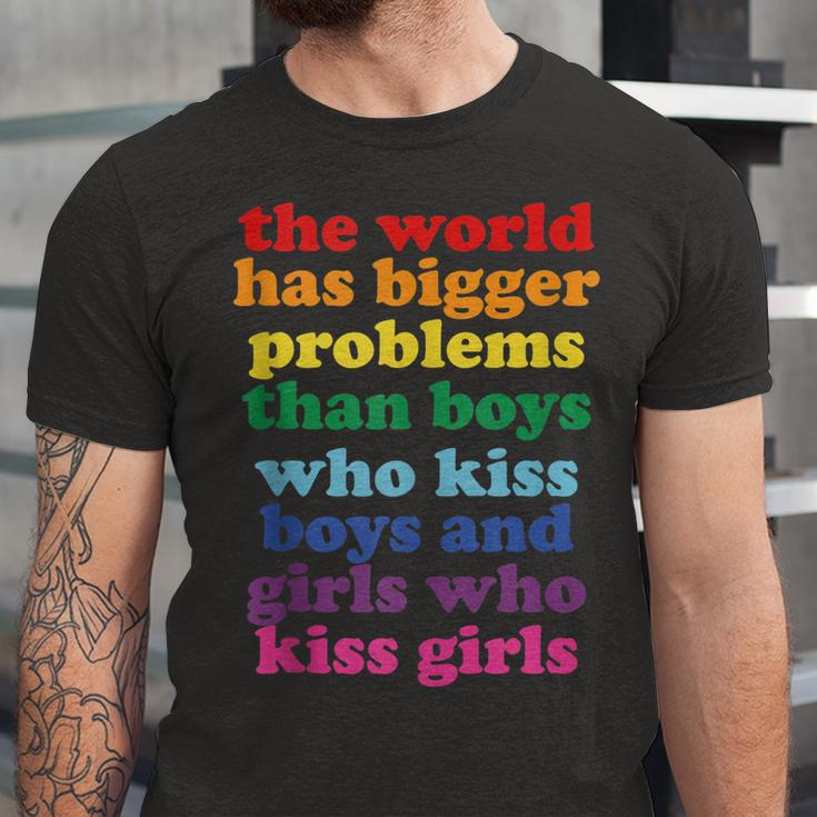 The World Has Bigger Problems Lgbt Community Gay Pride Jersey T-Shirt
