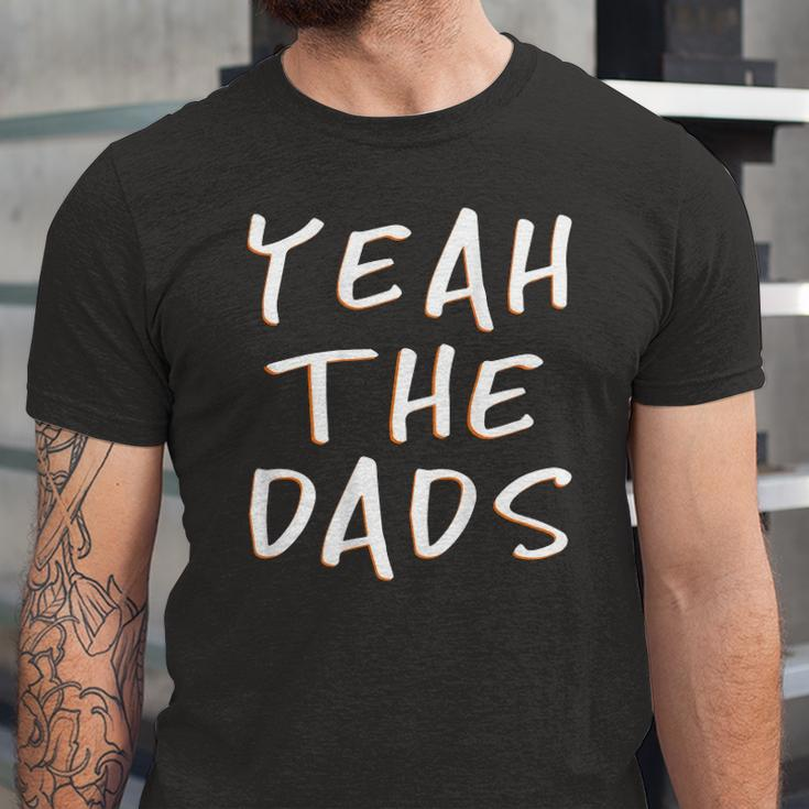 Yeah The Dads Dad Fathers Day Back Print Jersey T-Shirt