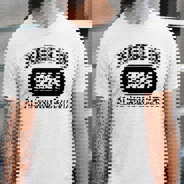 1924 Birthday Made In 1924 All Original Parts Unisex Jersey Short Sleeve Crewneck Tshirt