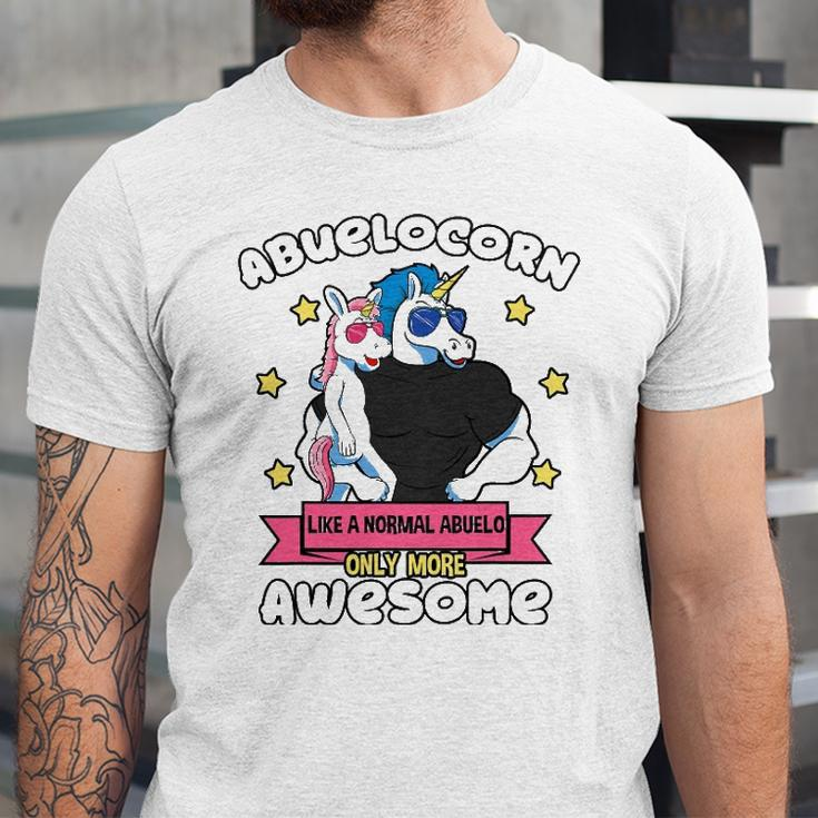 Abuelocorn 1 Kid Fathers Day Abuelo Unicorn Granddaughter Jersey T-Shirt