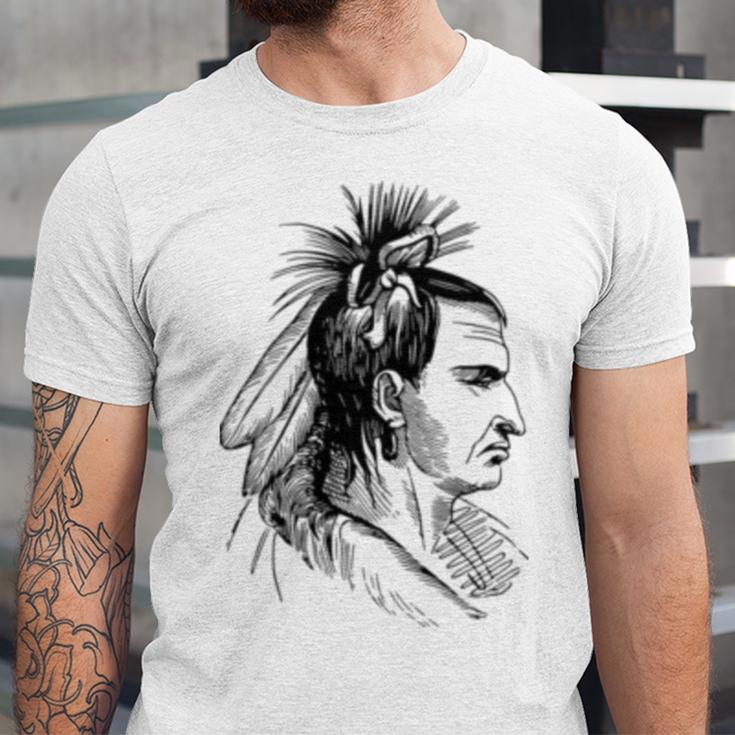 American Native Indian Graphics Unisex Jersey Short Sleeve Crewneck Tshirt