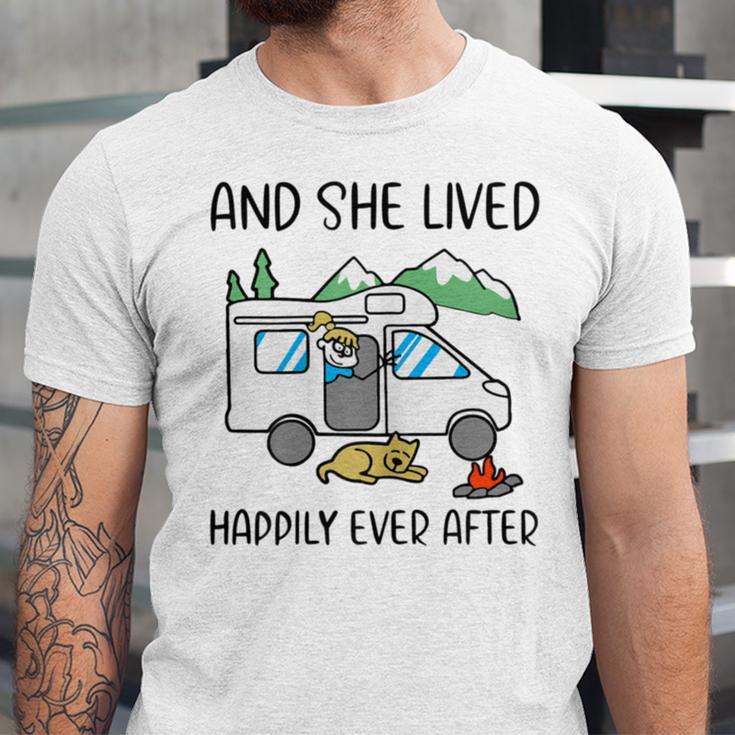 And She Lived Happily Ever After Unisex Jersey Short Sleeve Crewneck Tshirt