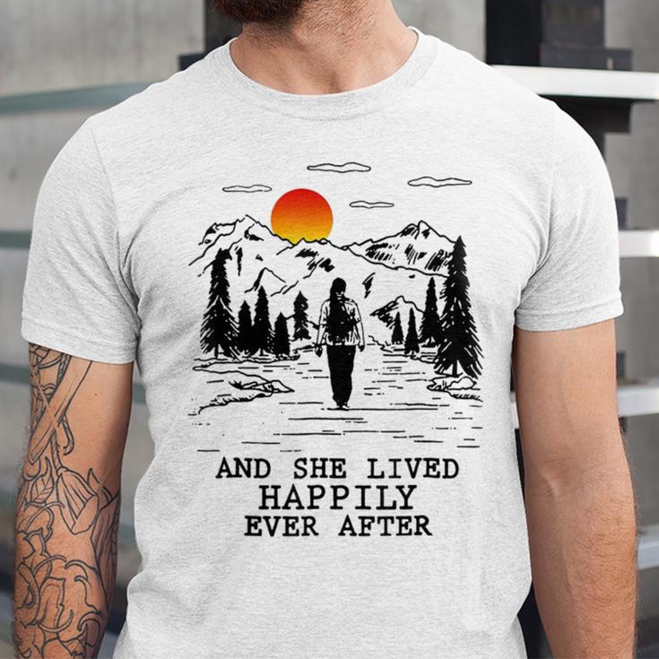 And She Lived Happily Ever After Unisex Jersey Short Sleeve Crewneck Tshirt