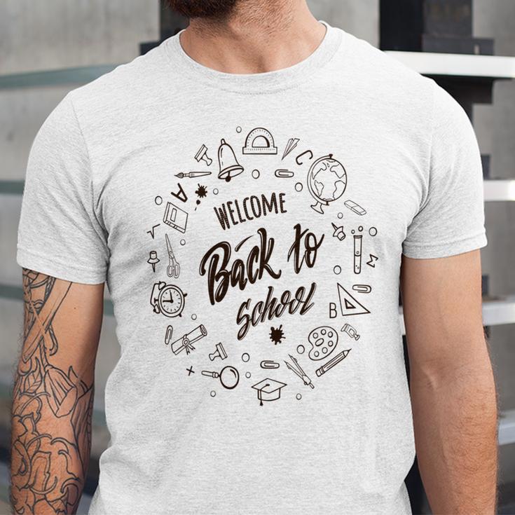 Buy Welcome Back To School Unisex Jersey Short Sleeve Crewneck Tshirt