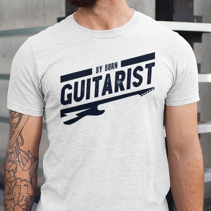 By Born Guitarist Unisex Jersey Short Sleeve Crewneck Tshirt