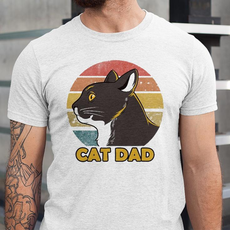 Cat Dad Fathers Day Jersey T-Shirt