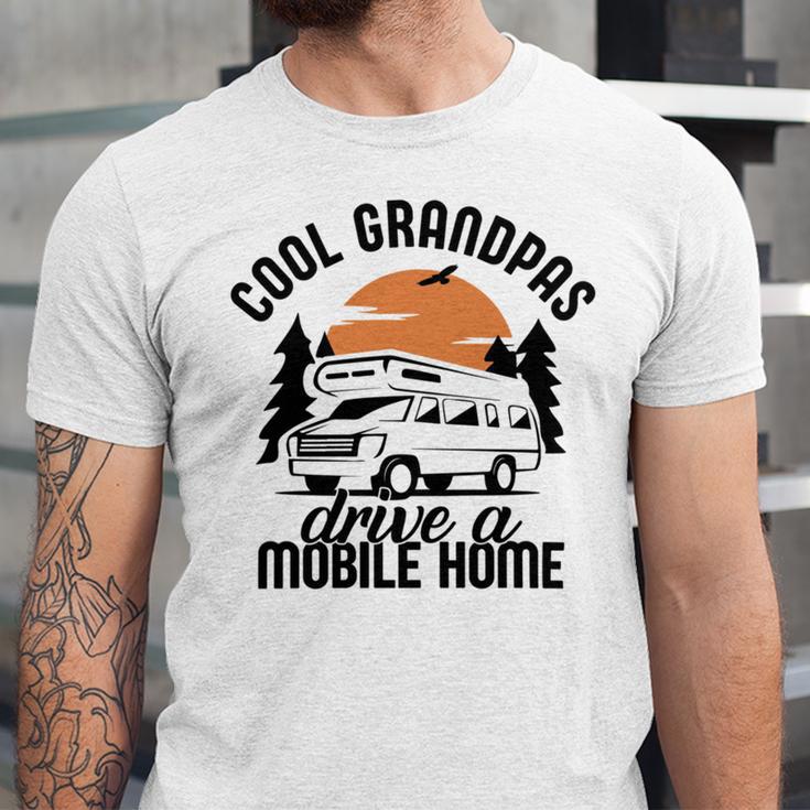 Cool Grandpas Drive A Mobile Home Unisex Jersey Short Sleeve Crewneck Tshirt