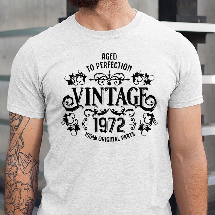 Copy Of 50Th Birthday Born 1972 Vintage Unisex Jersey Short Sleeve Crewneck Tshirt