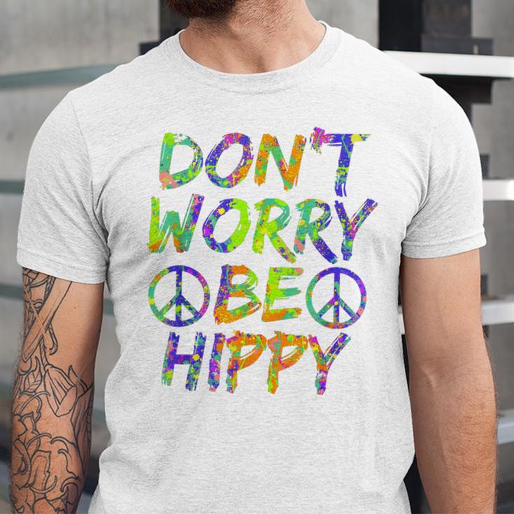 Donut Worry Be Happy Unisex Jersey Short Sleeve Crewneck Tshirt