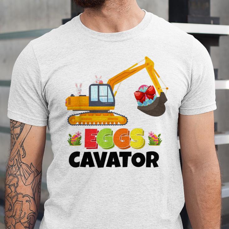 Excavator Shirts For Toddler Boys Girls Easter Eggs Cavator Unisex Jersey Short Sleeve Crewneck Tshirt