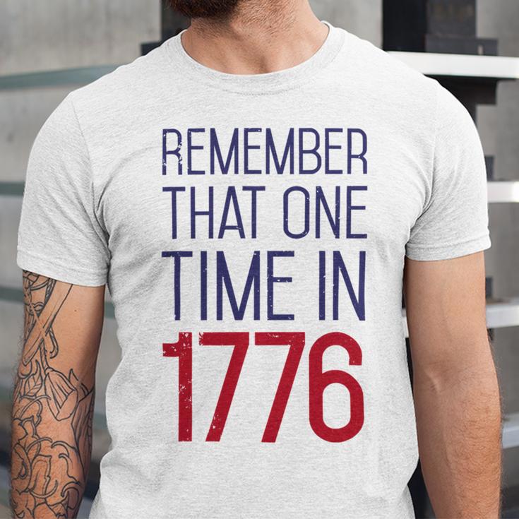 Fourth Of July Remember 1776 Funny 743 Shirt Unisex Jersey Short Sleeve Crewneck Tshirt