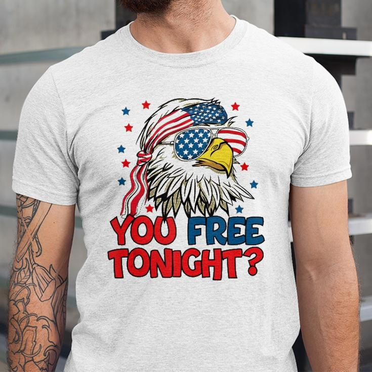 You Free Tonight Bald Eagle Mullet American Flag 4Th Of July V2 Jersey T-Shirt