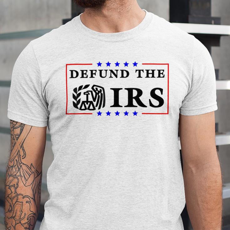 Funny Humor Irs Defund The Irs Unisex Jersey Short Sleeve Crewneck Tshirt