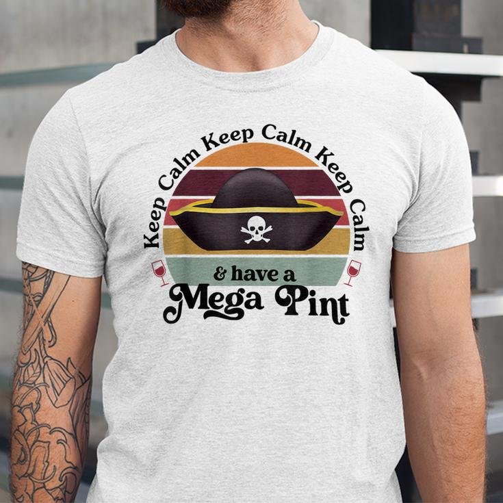 Funny Vintage Mega Pint Keep Calm & Have A Mega Pint Unisex Jersey Short Sleeve Crewneck Tshirt