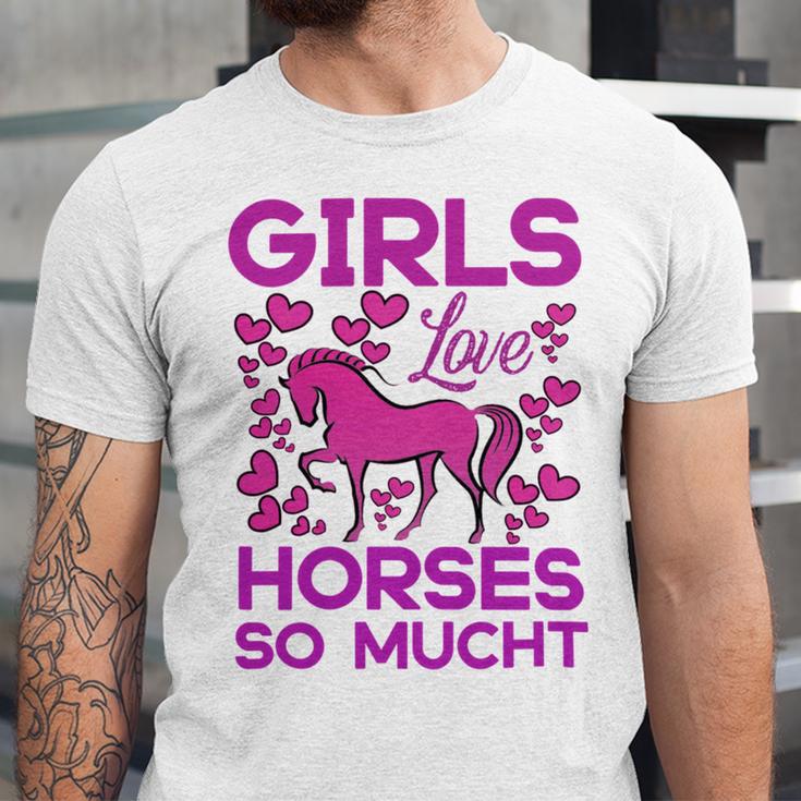 Girls Love Hhoresed So Much Unisex Jersey Short Sleeve Crewneck Tshirt