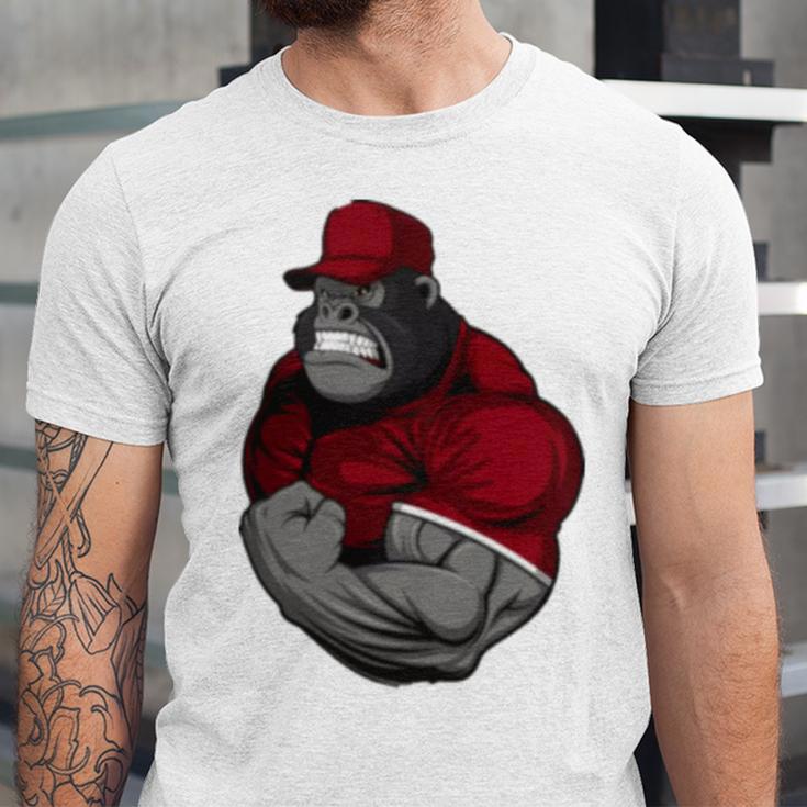 Gorilla Muscle Unisex Jersey Short Sleeve Crewneck Tshirt