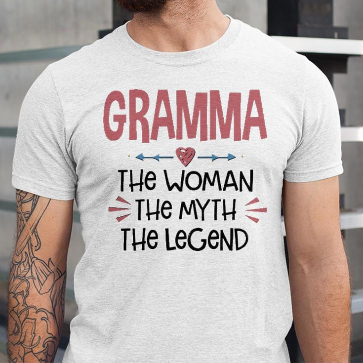 Gramma Grandma Gift Gramma The Woman The Myth The Legend Unisex Jersey Short Sleeve Crewneck Tshirt