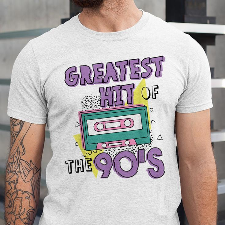 Greatest Hit Of The 90S Retro Cassette Tape Vintage Birthday Unisex Jersey Short Sleeve Crewneck Tshirt