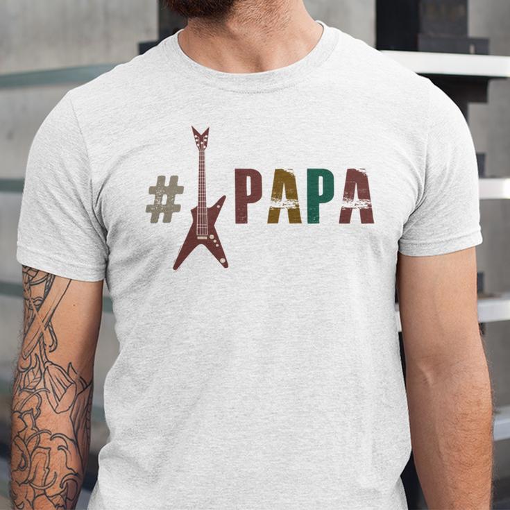 Guitar Papa Unisex Jersey Short Sleeve Crewneck Tshirt