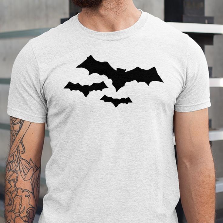 Halloween Scary Vampire Bats Pattern Unisex Jersey Short Sleeve Crewneck Tshirt