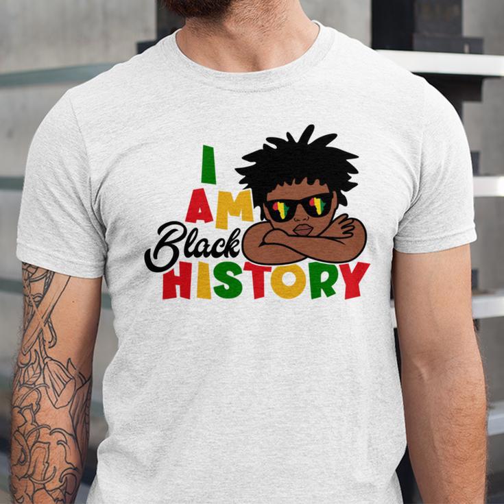 I Am Black History For Kids Boys Black History Month Unisex Jersey Short Sleeve Crewneck Tshirt