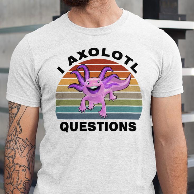 I Axlotl Questions Cute Axlotl V3 Unisex Jersey Short Sleeve Crewneck Tshirt