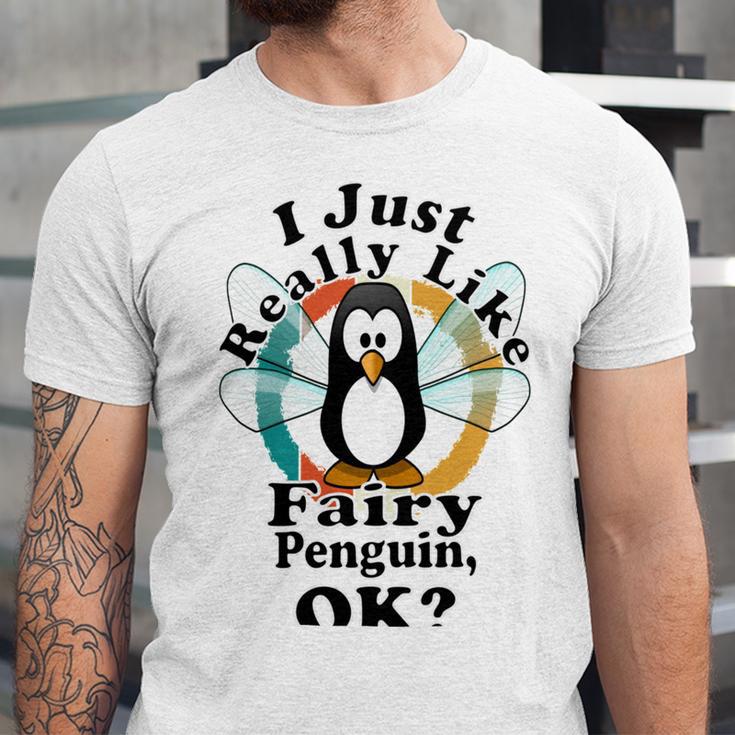 I Really Like Fairy Penguin Ok Unisex Jersey Short Sleeve Crewneck Tshirt