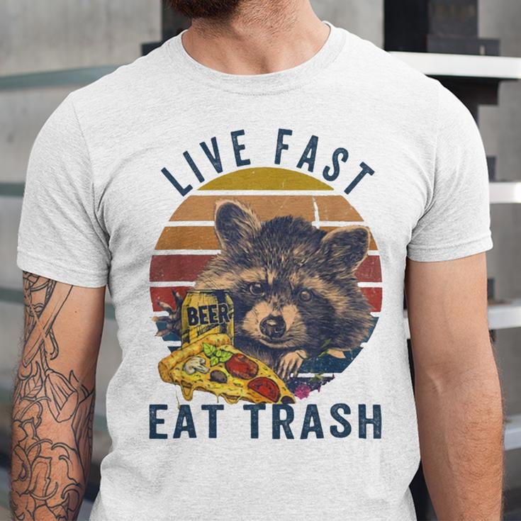 Live Fast Eat Trash 789 Shirt Unisex Jersey Short Sleeve Crewneck Tshirt