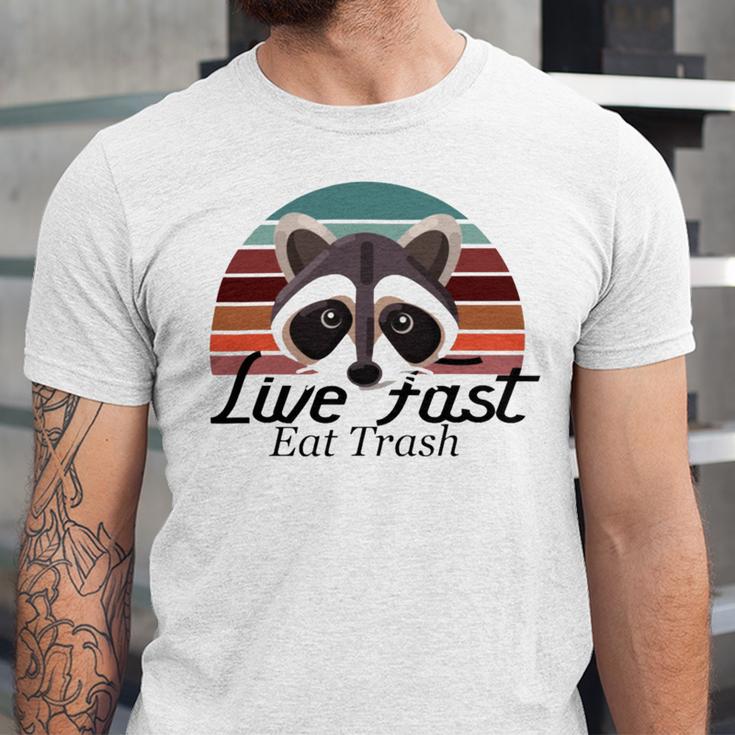 Live Fast Eat Trash 790 Shirt Unisex Jersey Short Sleeve Crewneck Tshirt