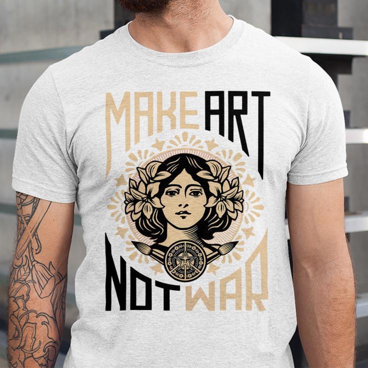 Make Art Not War Symbol Unisex Jersey Short Sleeve Crewneck Tshirt