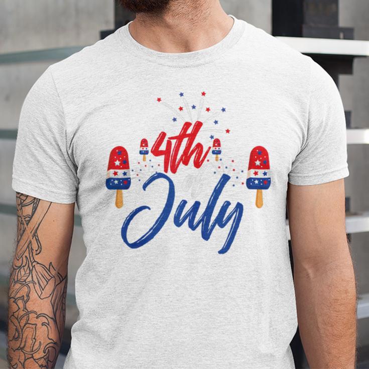 Memorial Day 4Th Of July Holiday Patriotic Ice Cream V2 Unisex Jersey Short Sleeve Crewneck Tshirt