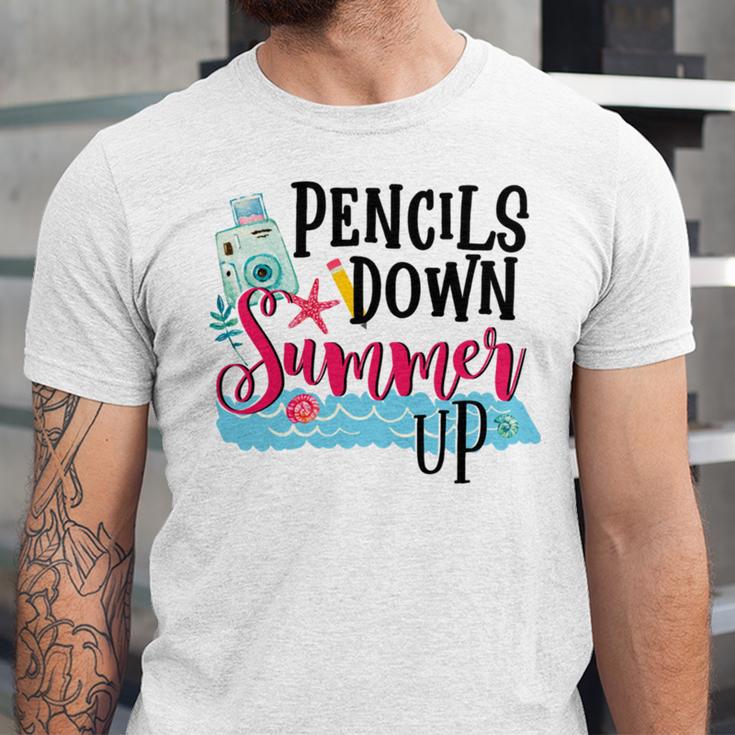 Pencils Down Summer Up Unisex Jersey Short Sleeve Crewneck Tshirt