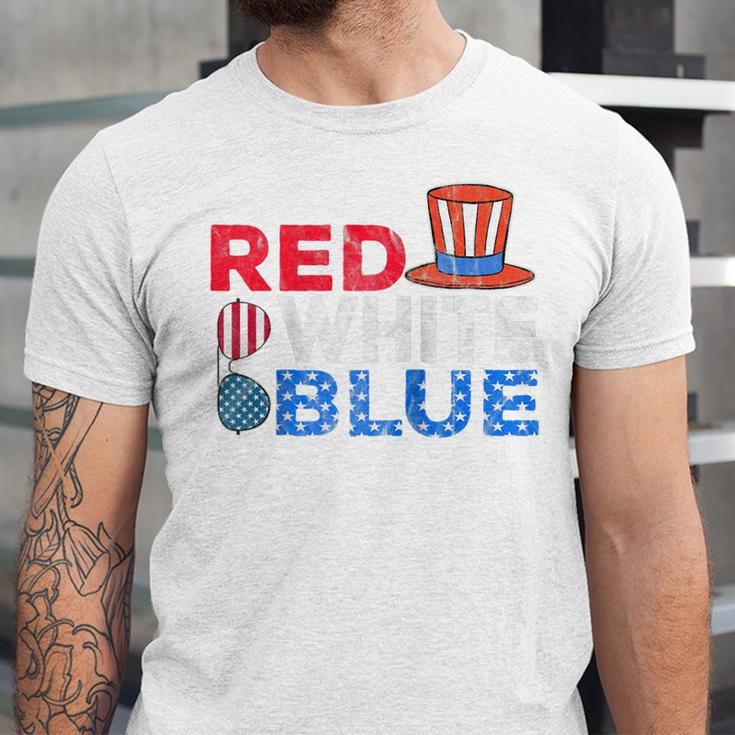 Red White Blue American Flag 4Th Of July Funny Gift Mom Dad Unisex Jersey Short Sleeve Crewneck Tshirt