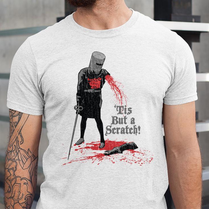 Tis But A Scratch Unisex Jersey Short Sleeve Crewneck Tshirt