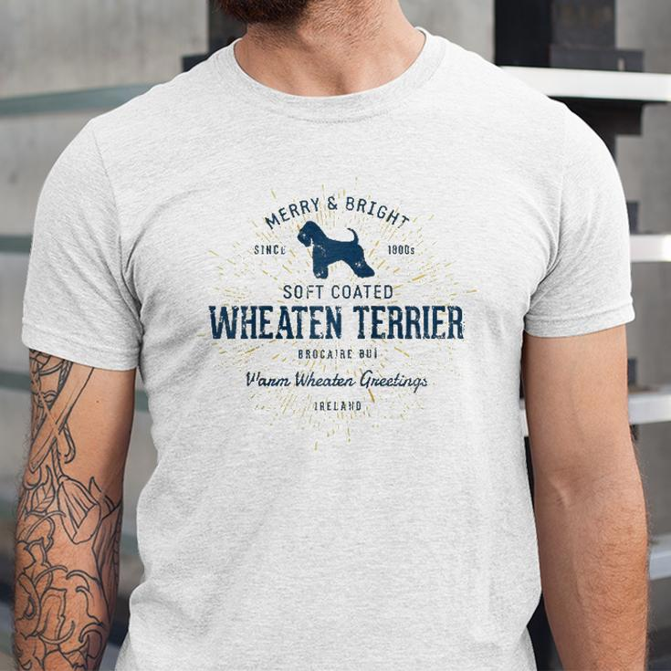 Vintage Style Retro Soft Coated Wheaten Terrier Raglan Baseball Tee Jersey T-Shirt