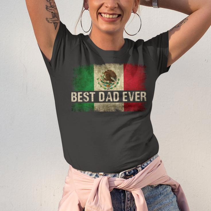 Best Mexican Dad Ever Mexican Flag Pride Fathers Day V2 Jersey T-Shirt