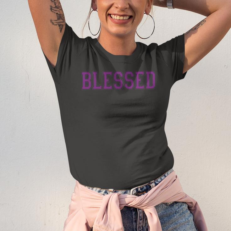 Christian S Blessed Purple Prayer Jersey T-Shirt