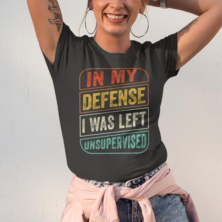 In My Defense I Was Left Unsupervised Jersey T-Shirt