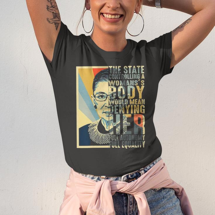 Feminist Ruth Bader Ginsburg Pro Choice My Body My Choice Jersey T-Shirt