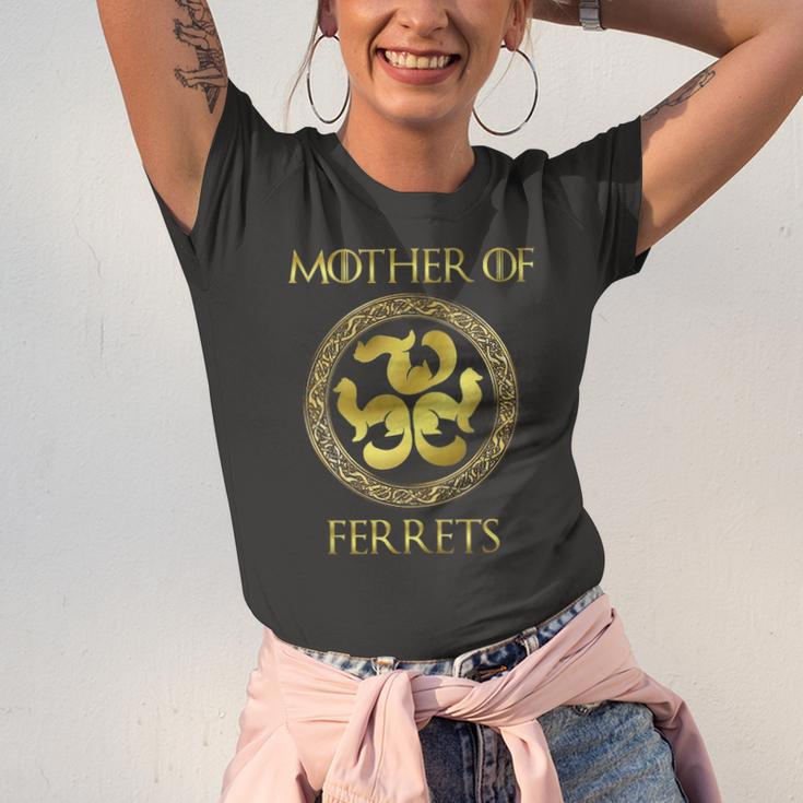Ferret Mom Mother Of Ferrets Best Pet Jersey T-Shirt