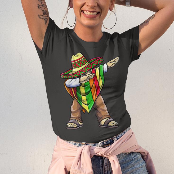 Funny Dabbing Taco Cinco De May Mexican Food V2 Unisex Jersey Short Sleeve Crewneck Tshirt