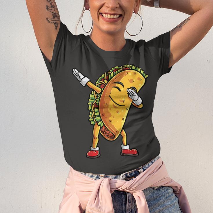 Funny Dabbing Taco Cinco De May Mexican Food V5 Unisex Jersey Short Sleeve Crewneck Tshirt