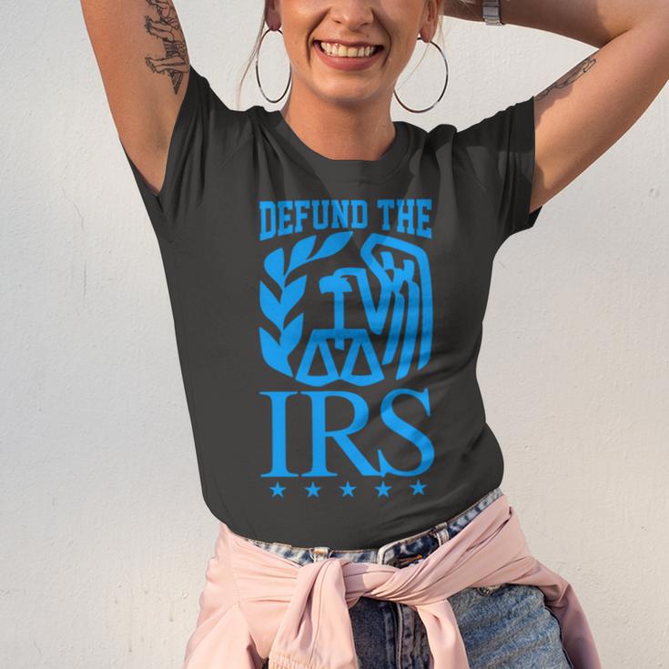 Funny Humour Irs Defund The Irs Unisex Jersey Short Sleeve Crewneck Tshirt