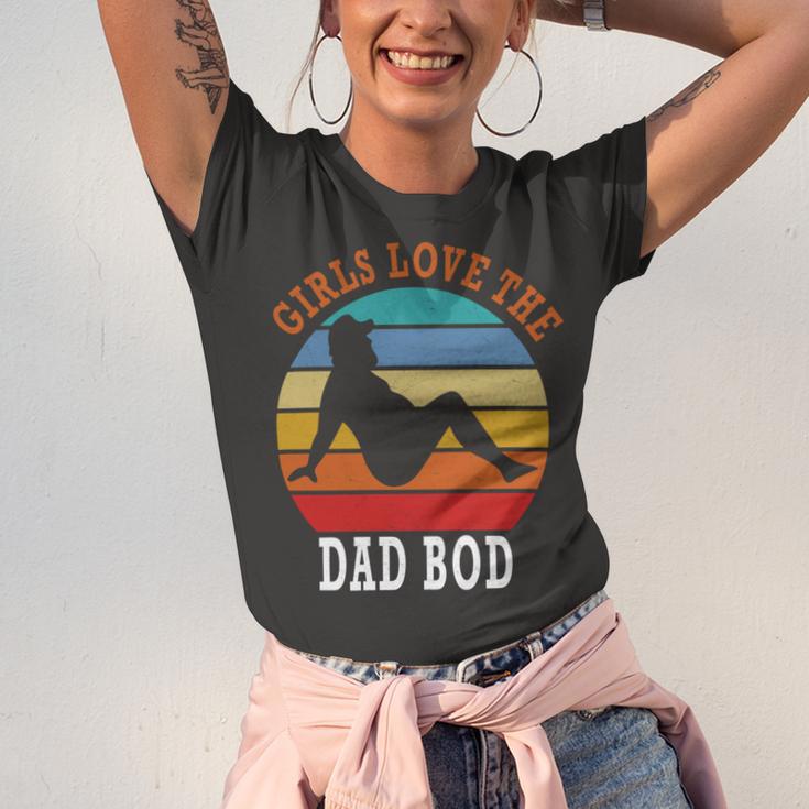 Girls Love The Dad Bod Unisex Jersey Short Sleeve Crewneck Tshirt