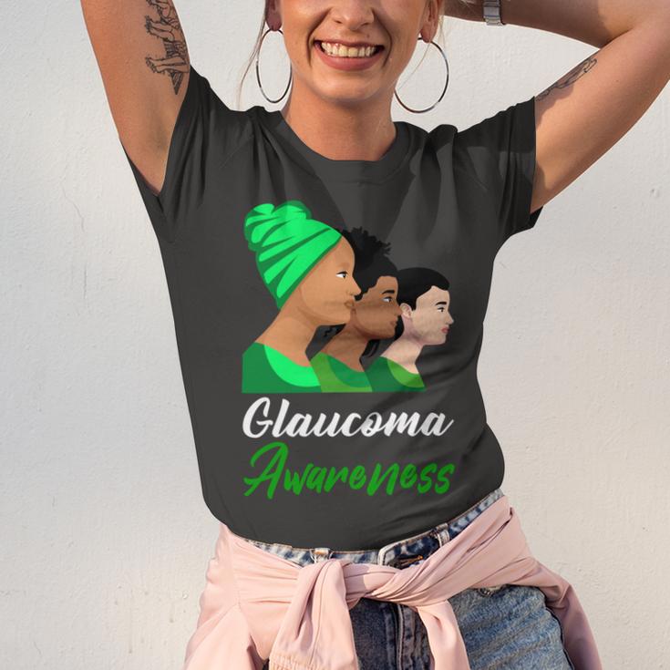 Glaucoma Awareness Green Women Glaucoma Glaucoma Awareness Unisex Jersey Short Sleeve Crewneck Tshirt