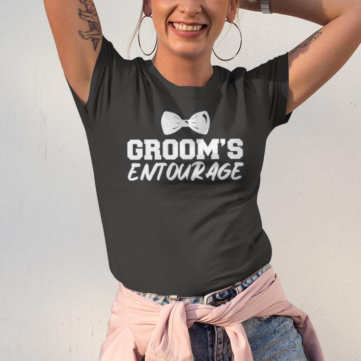 Grooms Entourage Bachelor Stag Party Jersey T-Shirt