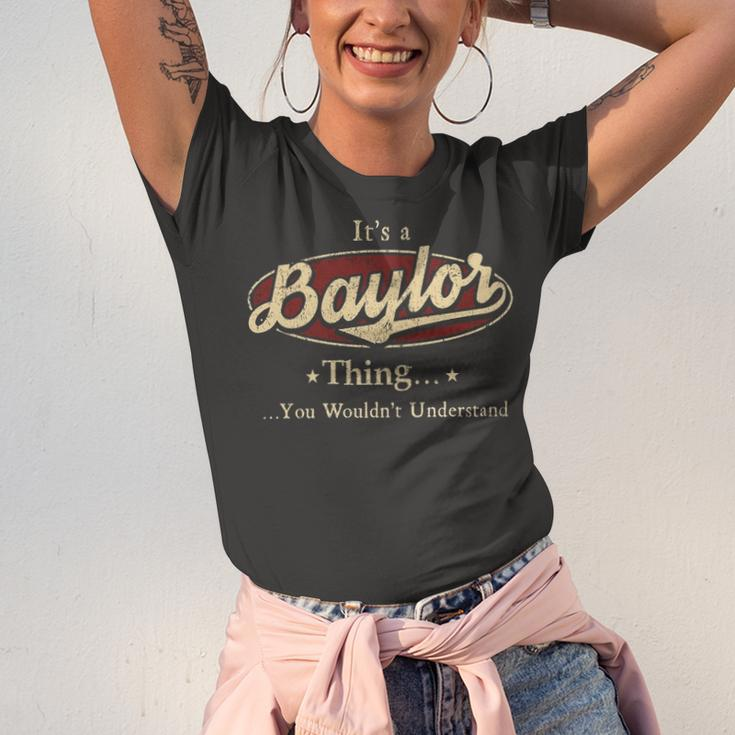 Its A Baylor Thing You Wouldnt Understand Shirt Personalized Name GiftsShirt Shirts With Name Printed Baylor Unisex Jersey Short Sleeve Crewneck Tshirt